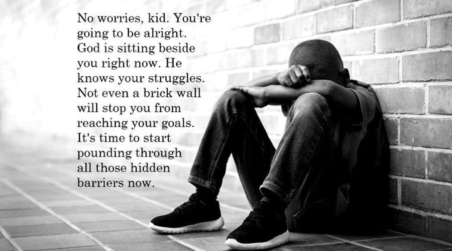 Despite Your Challenges Keep Going Black Man