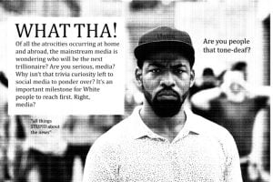 Negro Anchors Marveling At The White Trillionaire
